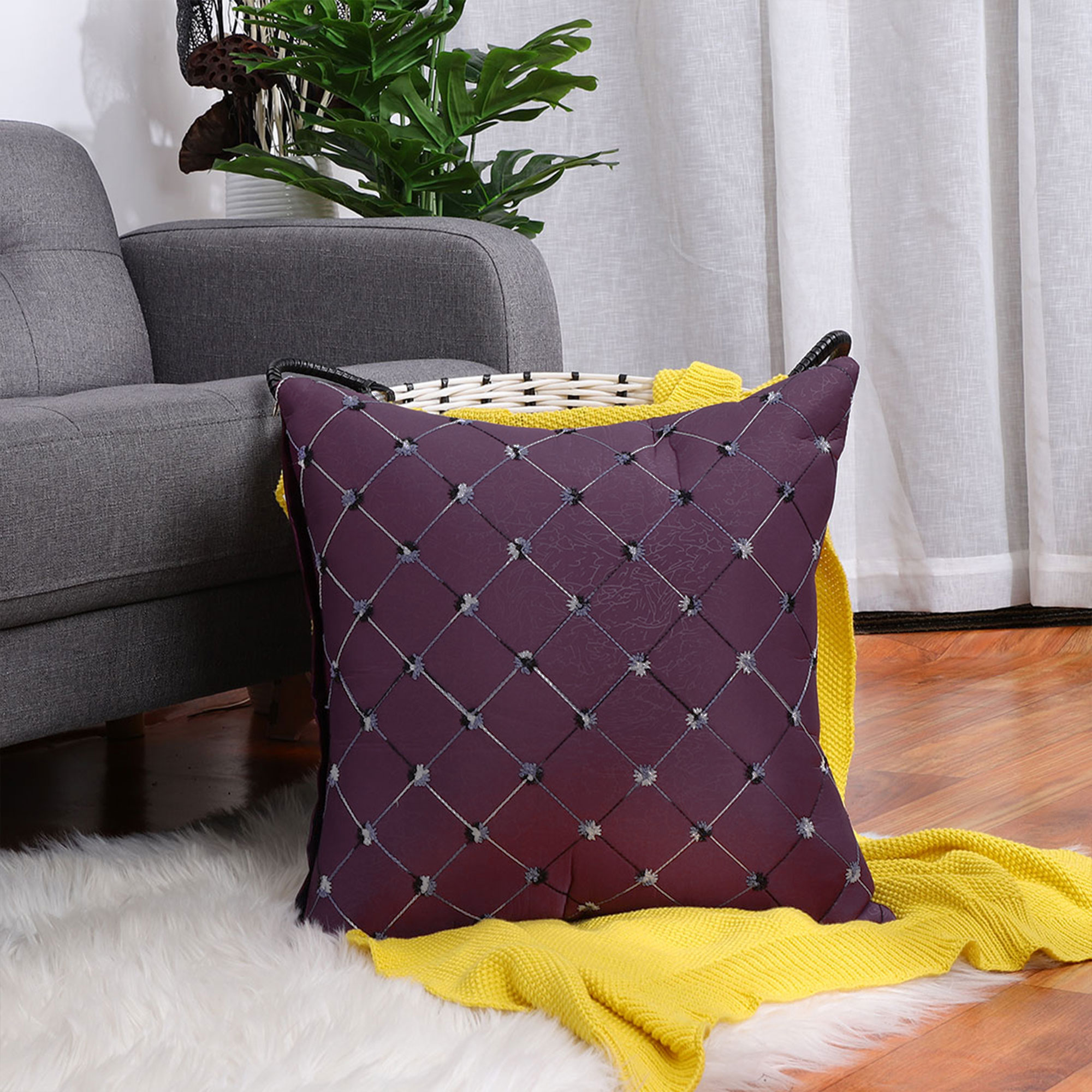 purple throw pillows walmart