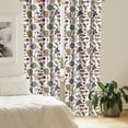 thumbnail image 2 of Ambesonne Fiesta Party Curtains, Tradition of Mexico, Pair of 28"x95", White Eggplant Amber, 2 of 5