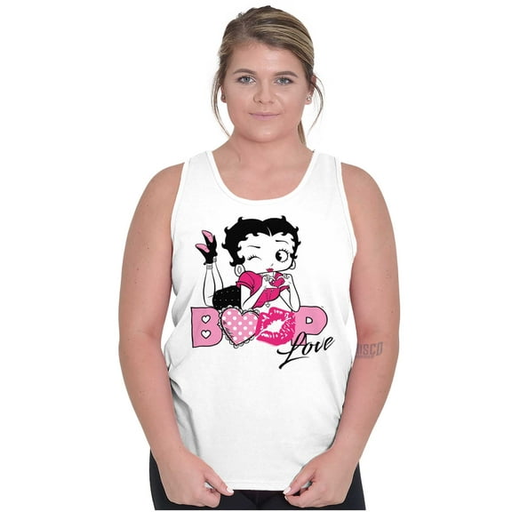 Vintage Betty Boop Cartoon Love Tank Top Tee Shirt Women Brisco Brands S