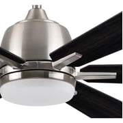 Harbor Breeze Bradbury Brushed Nickel 48-in LED Indoor Ceiling Fan (6-Blade)