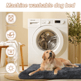thumbnail image 4 of KSIIA 42"x28" Plush Dog Crate Beds for XLarge Dogs，Washable Pet Kennel Pillow Soft Dog Bed, 4 of 8