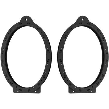 2010-2015 Chevy Chevrolet Camaro Rear Deck Speaker Adapter Spacer Rings - SAK067_69 - 1