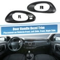 thumbnail image 2 of Unique Bargains 1 Pair ABS Front Interior Left Right Side Handle Cover Trim for Chevy Trailblaze 2002-2009, 2 of 7