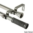 thumbnail image 3 of InStyleDesign  Yarn Adjustable Double Curtain Rod Black 66 to 120 inch Black Finish, 3 of 4