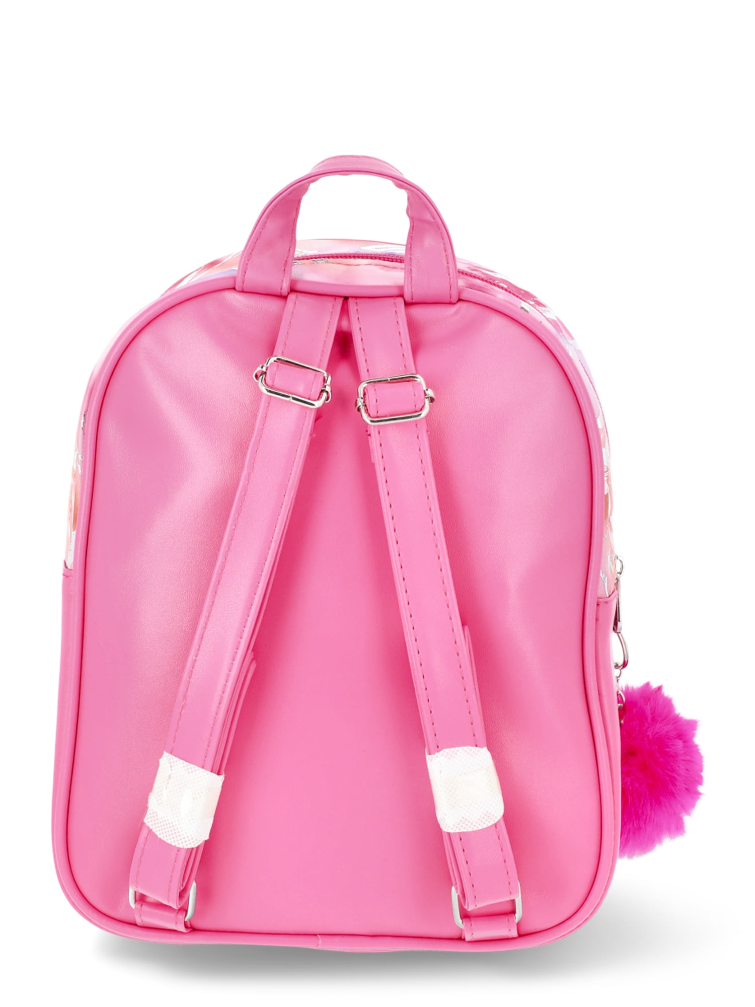 justice signature pink mini backpack Flip Sequin Mermaid Pretty Poly Make school days extra fun with this adorable girls 17 inch Plush Cow Backpack from Justice Justice Girls' Floral Mini Backpack