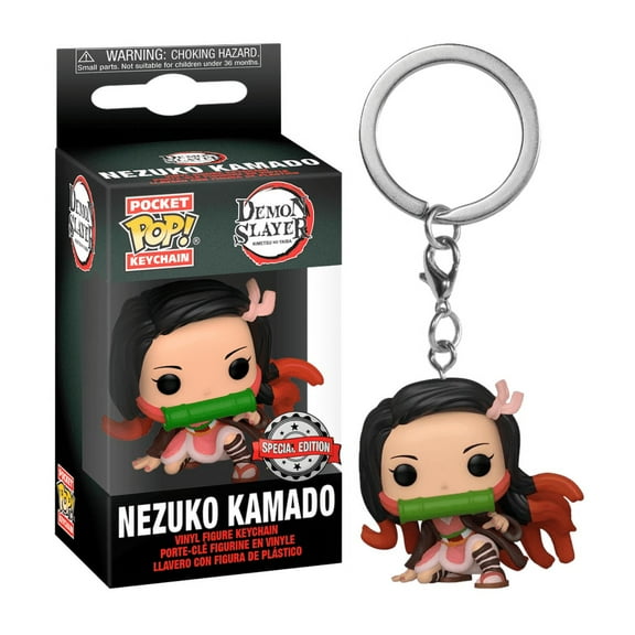 Funko Pop Nezuko Kamado Lightweight Keychain, Multicolor