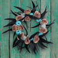 thumbnail image 2 of 47 47cm Halloween Citrouille Crne Guirlande Porte Suspendue Fte De Vacances Simulación Rotin Anneau Dcoration Accessoires Tenture Murale, 2 of 5