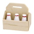 thumbnail image 3 of Phenofice Milk Rack with Bottles for Miniature Kitchen Decorative Mini House Milk Bottle 1.6*1.1*1.6in 1 Set, 3 of 6