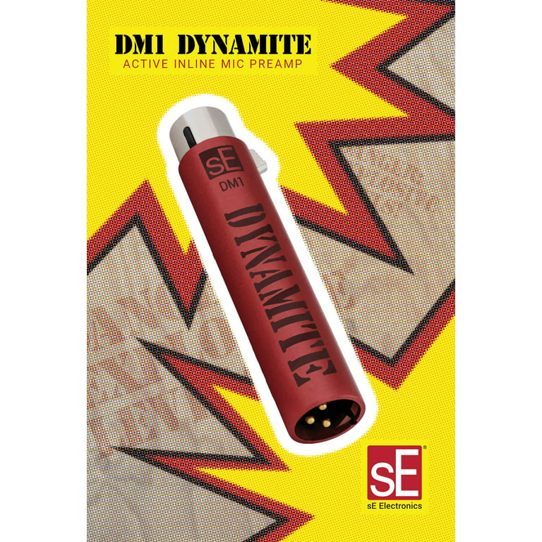 sE Electronics DM1-MIC-PRE Dynamite Active In-line Microphone