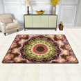 thumbnail image 2 of FREEAM Hippie Area Rug 2'x3', Flower Mandala Polyester Area Rug Mat for Living Dining Dorm Room Bedroom Home Decorative, 2 of 5