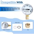 thumbnail image 3 of HLONK Stainless Steal Cooker Pressure Guage Replacement for Presto 85772 Pressure Cooker Canner Steam Gauge 82237 82121- Fit Presto Canner Models 175107 01755 0175510 178001 178005, 3 of 7
