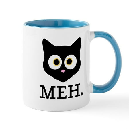 

CafePress - Meh. - 11 oz Ceramic Mug - Novelty Coffee Tea Cup