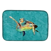 Caroline's Treasures 8672DDM Turtle Dish Drying Mat, 14 x 21", multicolor