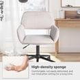 thumbnail image 4 of Mueble para silla de oficina y hogar, tapizado en tela, color beige, 4 of 8
