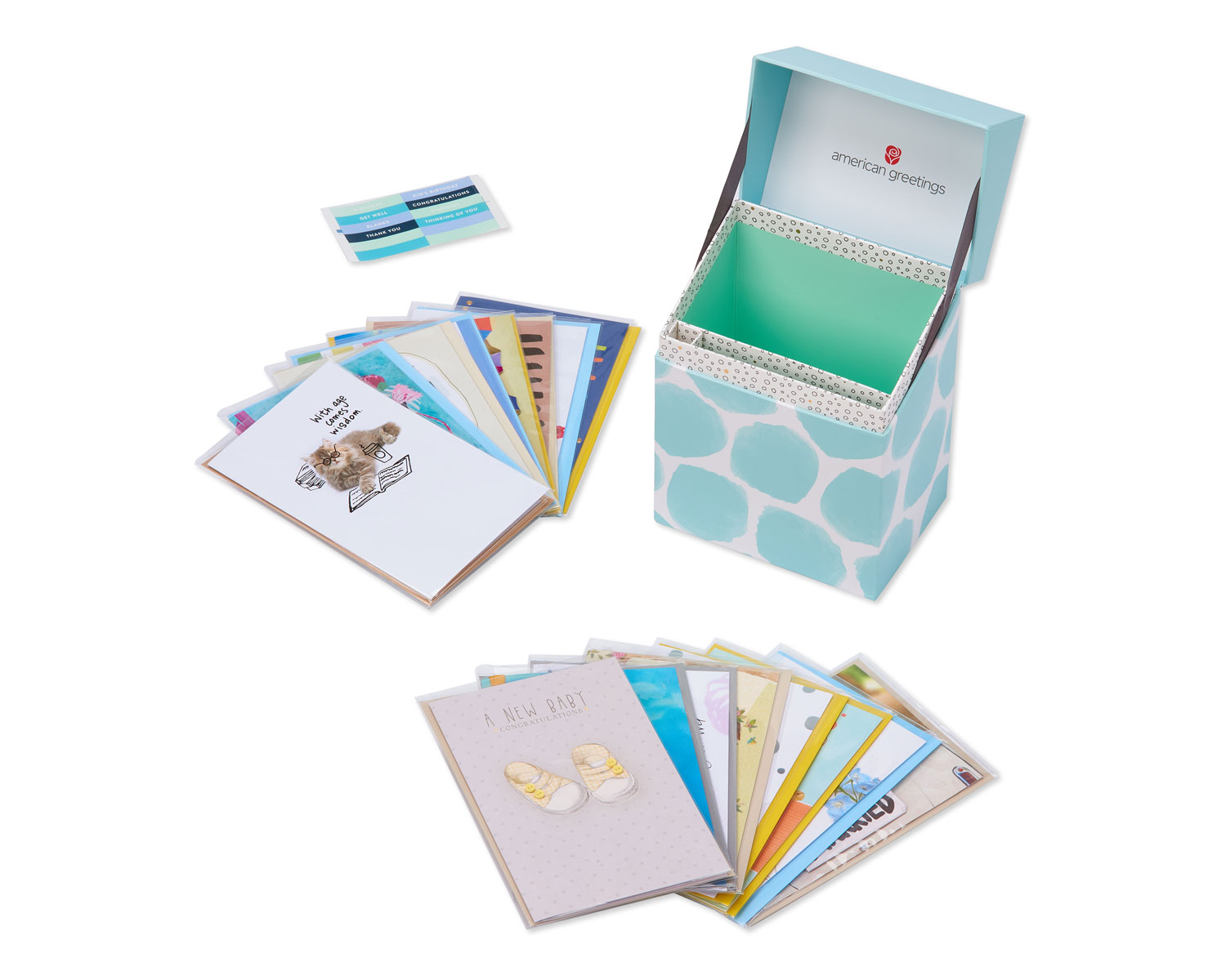 American Greetings Premium All Occasion Cards Assortment with Organizer