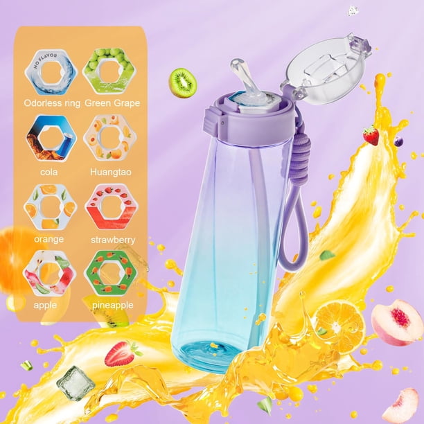 Price Drop Items 850ml Bottle, Update Water Bottle Up Set With 7 Capsules Drinking Straw, Outdoor Water Bottle