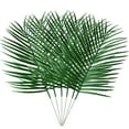 8pcs Artificial Palm Leaves Stems Faux Tropical Palm Tree Leaves Plants