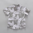 thumbnail image 3 of LOVEBAY Toddler Baby Boy Summer Shorts Set Short Sleeve Button Down Shirt Casual Shorts 2 Piece Summer Clothes, 3 of 9