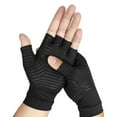 thumbnail image 2 of Guantes de presión para deportes en interiores, de fibra de cobre, antideslizantes, con dosificación de presión y de medio dedo, 2 of 5