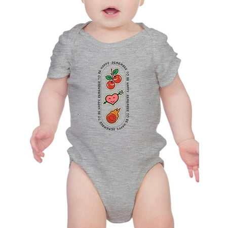 

Remember To Be Happy Quote Bodysuit Infant -Image by Shutterstock 12 Months