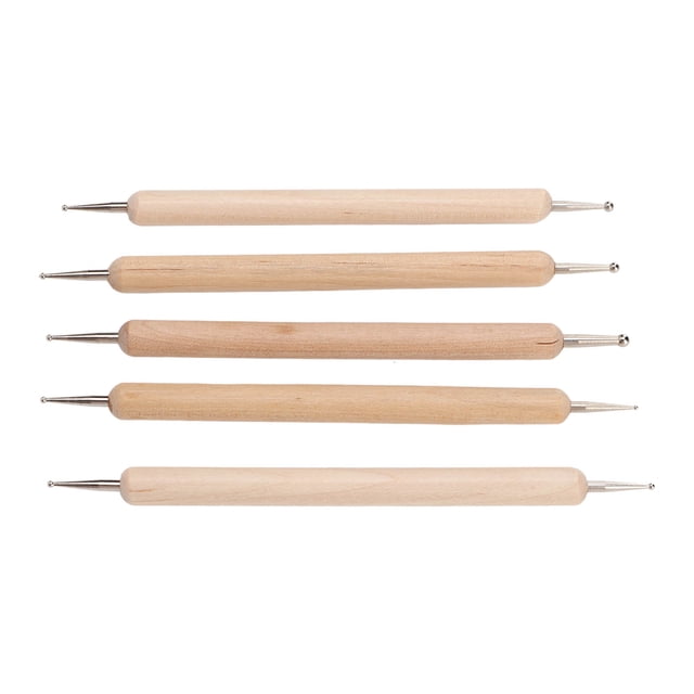 Juego De Herramientas Con Lápiz óptico De Bola, Acero De Madera Compuesto, Agarre Firme, Usos Amplios, Bolígrafos De Sangría, Resistentes Y Duraderos Para Arcilla, Cerámica,