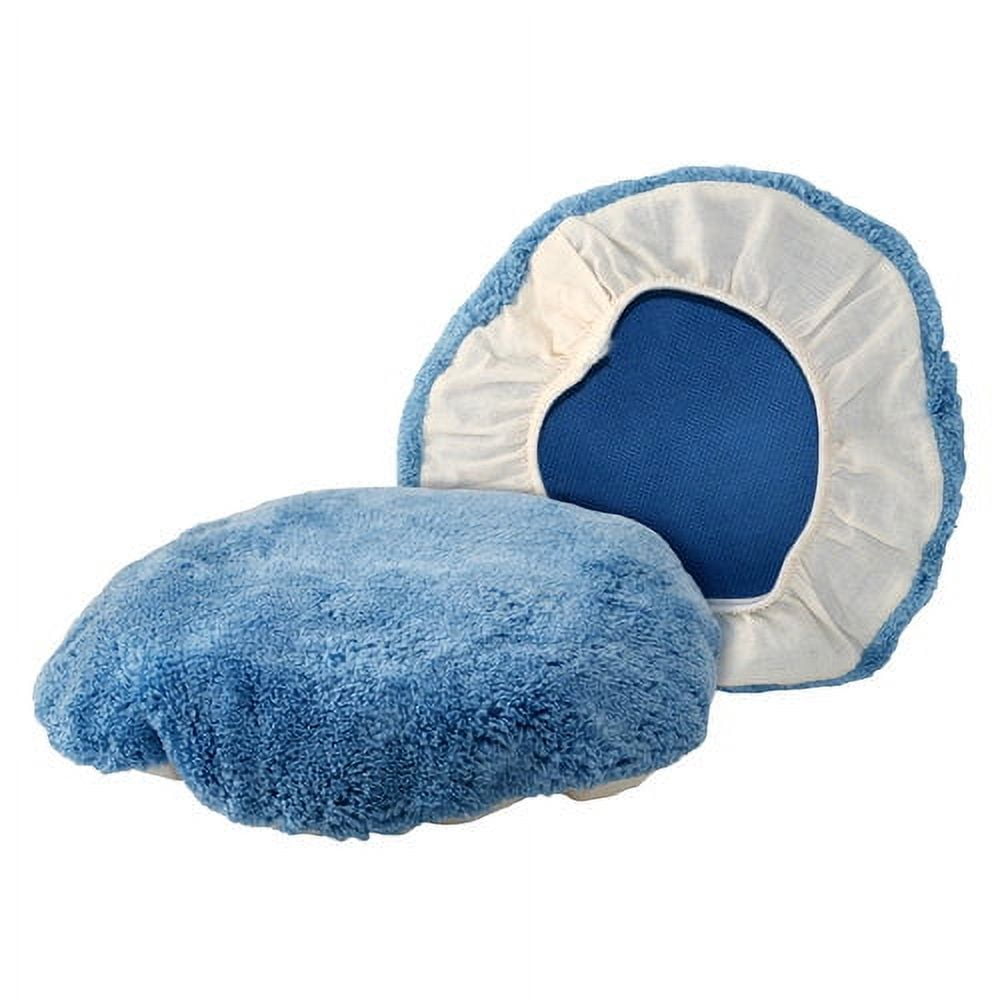 (2 pack) Auto Spa Microfiber Bonnet 9"-10" 2PK,Navy Blue
