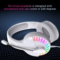 thumbnail image 5 of facefd Wired Headphone Computer Gaming Heavy Bass Microphone Headset USB Adjustable Head Beam 7.1 Channel Earphone, 5 of 5