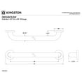 thumbnail image 2 of Kingston Brass GB1248CS Made To Match 48-Inch x 1-1/2-Inch O.D. Stainless Steel ADA Grab Bar in Brushed, 2 of 5