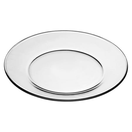 

CodYinFI Crisa Moderno Dinner Plate 10-1/2-Inch Box of 12 Clear