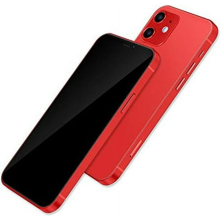 [Full Metal] Dummy Phone Display Model Compatible with Phone 12 Pro Max 12 Mini Non-Working Upgraded Metal Frame (12 red blackscreen)