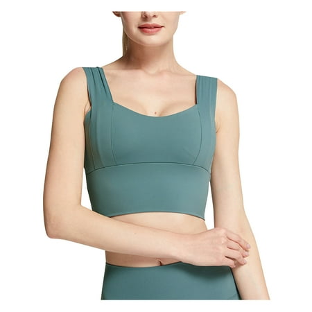 

CYMMPU Women Clothing Women s Slim Fit Crop Tops Cropped Tank Sexy Bustier Round Neck Tank Sleeveless Yoga Cami Solid Summer Shirts Green