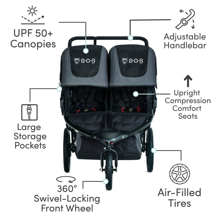 BOB Revolution Flex 3.0 Duallie Double Jogging Stroller