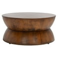 thumbnail image 2 of SAFAVIEH Alecto Rustic Wood Round Coffee Table, Brown, 2 of 8