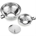 thumbnail image 1 of Embudo para Conservas con Colador para Frascos Anchos y Regulares - Embudos de Boca para Uso en la Cocina (Paquete de 3), 1 of 5