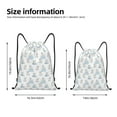 thumbnail image 2 of Fotbe Playful Polar Bear Pals Bolsa Mochila con Cordón Estampada, Bolsa de Gimnasio Deportiva, Bolsa Cinch, Bolsa con Cordón para Hombres y Mujeres-Small, 2 of 6