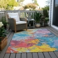thumbnail image 6 of Addison Rugs Chantille Indoor/Outdoor Transitional Abstract Blue Washable Rectangle Rug, 9' x 12', 6 of 6
