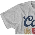 thumbnail image 2 of Coors Mens Miller Light Shirt, Graphic Coors Beer Logo Shirt Heather Grey – 2XL, 2 of 6