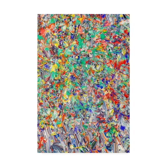 Trademark Fine Art 'Abstract Splatters Lovejoy 35' Canvas Art by Mark Lovejoy