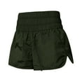 thumbnail image 3 of Prolriy Athletic Running Shorts for Women, Womens Running Shorts Workout Elastic Waist Athletic Yoga Pants Sports Pants Gym Shorts Women, Womens Shorts Casual Army Green XXL, 3 of 3