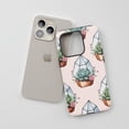 thumbnail image 3 of Succulent Terrarium For All iPhone Series Protective Phone Case Watercolor Botanical Light Pink, 3 of 7