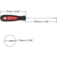 thumbnail image 2 of HUGFEGWE 1.5mm x 100mm Ball Head Precision Screwdriver Hex Design Wrench Hand Tool 2Pcs CJB91-22941, 2 of 8