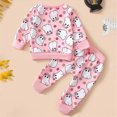 thumbnail image 3 of NOLDARES Toddler Halloween Outfits Pumpkin Print Embroidery Long Sleeve Shirt and Elastic Pants Set Baby 2 Pce Clothes(Red,12-18 Months), 3 of 3