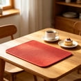 thumbnail image 3 of Reusable Microfiber Table Placemat, Washable Wipeable Heat Resistant Table Placemat for Dining Table, Ultra-Absorbent Long-Lasting Place Mat for Home Kitchen Dining or Restaurant,Z014-Red, 3 of 3