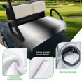 thumbnail image 5 of Golf Cart Seat Covers for 2 Seater,Black White Microfiber Cart Seat Towel Blanket,Gradient Gray Monochrome Minimalist Stripe Absorbent Breathable NonSlip Bench Seats Protector for Golf Course 51"x31", 5 of 9