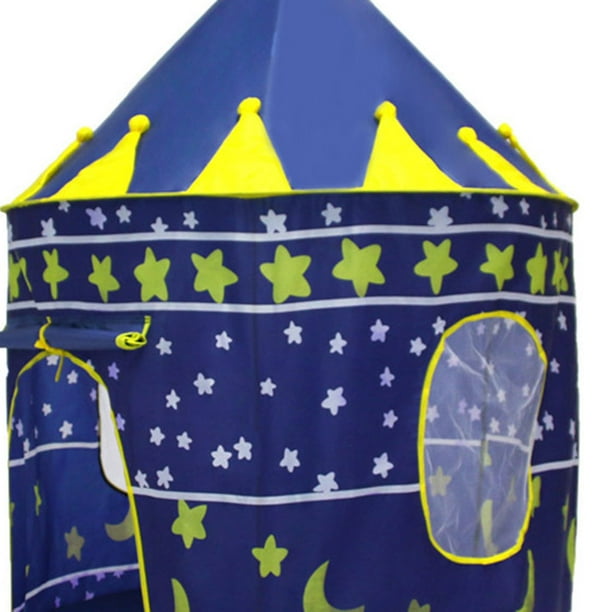 Carpa de Juego Ndcxsfigh Yurtas Mongolas Azul con Piscina de Bolas Libre de BPA