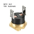 thumbnail image 3 of Uxcell KSD301 Thermostat 90°C N.C 10A Temperature Control Switch Copper, 3 of 3