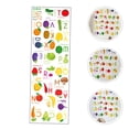 thumbnail image 3 of Pegatinas del alfabeto inglés para educación temprana para niños pequeños, tabla ABC autoadhesiva para decoración de pared de aula, póster del alfabeto de aprendizaje preescolar con frutas y verduras, 3 of 8