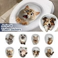 thumbnail image 2 of Funny Creative 3D Cat Toilet Stickers,Squirrel 3D Sticker for Toilet,Animals 3D Wall Stickers,DIY Self-Adhesive Toilet Seat Decals,Waterproof Removable Toilet Lid Decals Bathroom Decor, 2 of 8