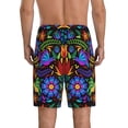 thumbnail image 3 of Kdxio Colorful Floral Print Mens Sleep Shorts Bottoms Soft Comfy Pajama Wear Pants with Drawstring Pockets, 3 of 7