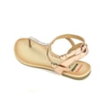 thumbnail image 3 of Alpine Swiss Womens Rhinestone T-Strap Sandals Ankle Strap Flat Summer Shoes, 3 of 6
